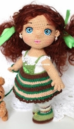 Olga Zimina - Doll Pea -  Ellie and Totoshka - Ольга Зимина - Кукла Горошинка -  Элли и Тотошка - Russian