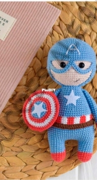 Crochet Friends Lab - Tatyana/Tatiana Kostochenkova -  Captain America -  Capitão América - Portuguese - Translated