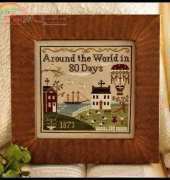 Little House Needlework LHN 115 - Around The World In 80 Days