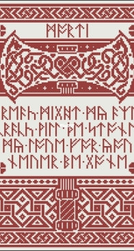 Modern Folk Embroidery - The Dwarven Axe  XSD+PCS
