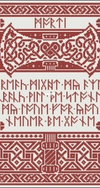 Modern Folk Embroidery - The Dwarven Axe  XSD+PCS