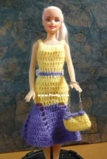 Maguinda Bolsón - Fabiana dress and bag set for dolls