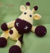 Dione Design-Veronika Maskova -Crocheted Giraffe Sofie - English- German- Czech