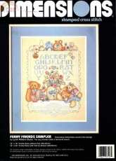 Dimensions 3127 - Furry Friends Sampler (Stamped)