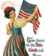 Artecy Cross Stitch - Red White And Blue