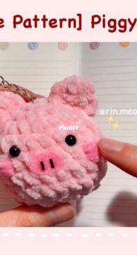 RIN Crochet - rin.meow21 - Piggy Keychain - Free