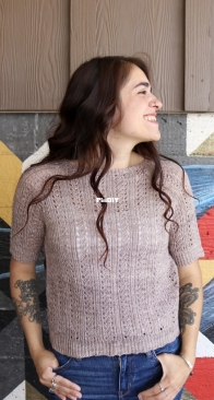 Pointelle Tee by Paula Pereira