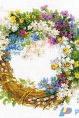 Riolis 1536 - Wreath with Bird Cherry Tree
