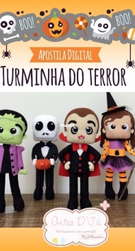 Artes Dju - Ju Boaventura - Horror Gang - Turminha do Terror - Felting- Portuguese