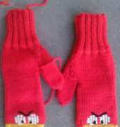 Angry Birds Knitted Mittens