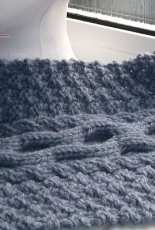 Cable and Moss Stitch Scarf by Brian smith -Free