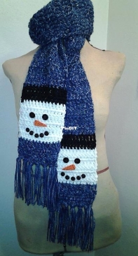 Laura Brozo - Snowman Scarf - Free