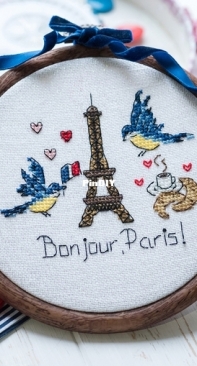 Anchor - ANC0003-146 - Bird Travellers Stitchalong Janurary by Anna Matvieieva  - Free