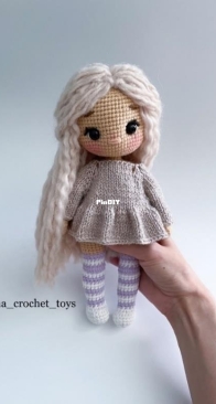 Yana Dmitrieva - Yana Crochet Toys - куколке Дафни 26cm - Daphne Doll - Russian