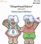 Design Works Craft dwc 2187 Gingerbread bakers plastic canvas