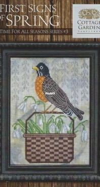 Cottage Garden Samplings CGS-1069 - A Time For All Seasons Series 3 - First Signs of Spring