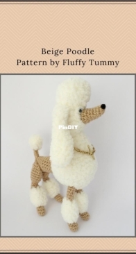 Fluffy Tummy - Oxana Tim - Beige Poodle