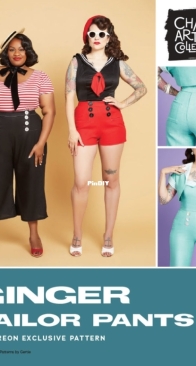 Charm Patterns - Ginger Sailor Pants - Size 2-20 / Size 18-34
