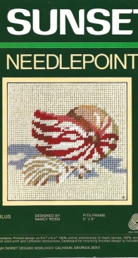 Dimensions Sunset Stamped Needlepoint - 5289 - Nautilus