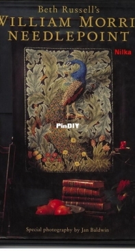 Peacock from William Morris Needlepoint by Beth Russell
