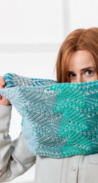 Marlin Brioche Cowl S10933 by Melanie and Ursula Marxer - Schachenmayr