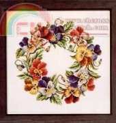 Oehlenschloger design OOE 76644 Pansy wreath
