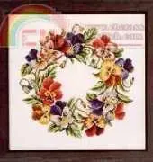 Oehlenschloger design OOE 76644 Pansy wreath