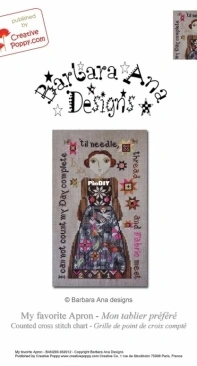 Creative Poppy - Barbara Ana Designs BAN200-032012 My Favorite Apron PCS + XSD