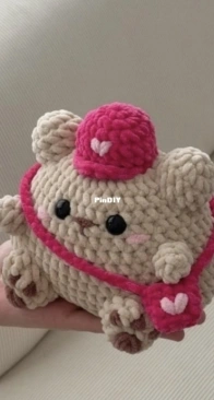 lau crochet studio - Laura Gjorgievska - Valentine's Day cat - Free