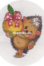 Klart 8-131 - Hedgehog With a Apple