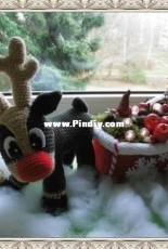 Bettys Simm Salabim - Reindeer with sledge to decorate - German