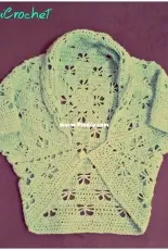 Marcsi Crochet - Maria Kezsmarki - Beautiful Butterfly Shrug - Free