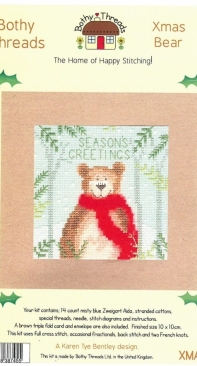 Bothy Threads XMAS3 - Xmas Bear XSD