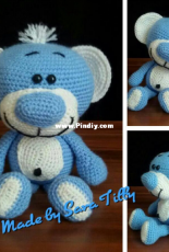 Kreatilly - Sara Tilly - Crochet Pattern Cuddly Bear - German