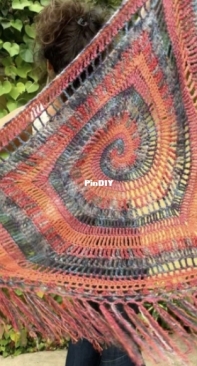 Starlily Creations -Jennifer Xerri -  Mystic Spiral Shawl