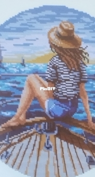 My Brave Stitch - Girl On A Yacht by Hanna Levchuk XSD