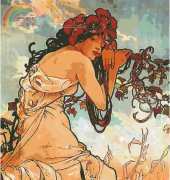 HAED HAEAPM 121  Summer by Alphonso Mucha