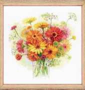 Riolis 1485 Watercolour Flowers