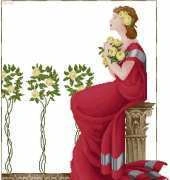 Mirabilia MD01 - Damask Roses in red dress