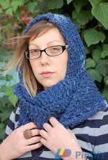 Cashmere Hooded Scarf by Staci Perry-Free