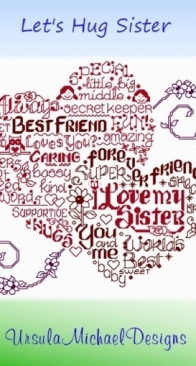 Ursula Michael Designs - Lets Hug Sister XSD