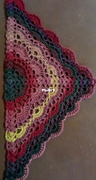 Scarf (Burgundy, black, green)