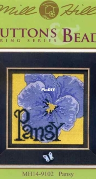 Mill Hill - MH14-9102 - Buttons & Beads Spring Series - Pansy