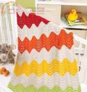 Knit and crochet now- KCN Design Team- 504ANP Ripple Stripe Blanket- Free