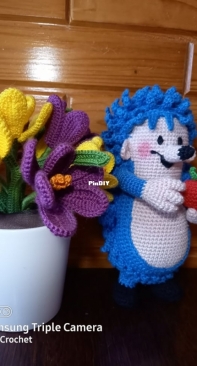 BtcsCrochet - Breierné Terjéki Csilla - BTCS-100 - Hedgehog Friend of Krtek - Kisvakond barátja Süni - Hungarian