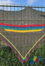 Glimmer of Hope: Dark Side of the Moon Shawl by Strings and Stories - Free