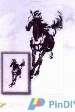 I Love CrossStitch XBH-002 - Running Horse