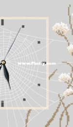 Coricamo GU 8667 - Clock with a Spiderweb