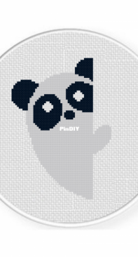 Daily Cross Stitch - Hide And Seek Panda