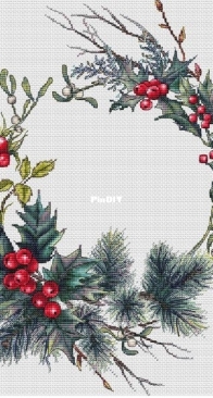 Lkacross - Christmas Wreath by Natalia Orehova